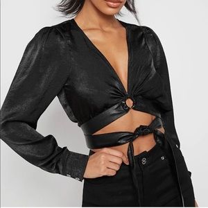 Maniére De Voir O-Ring Long Sleeve Top